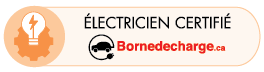 Logo électricien certifié de bornedecharge.ca